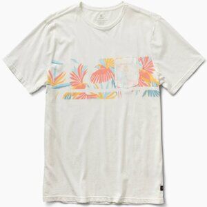 Roark - Well Worn Printed Crew - Off White